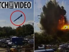 Pamje tronditëse/ Publikohet momenti kur raketa ruse godet qendrën tregtare në Ukrainë, gjithçka përfshihet nga flakët në pak sekonda