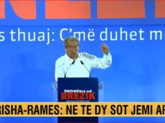 Berisha mesazh direkt Ramës nga protesta: Ne të dy sot jemi armiq, ti ke për ideal pushtetin, unë kam lirinë!