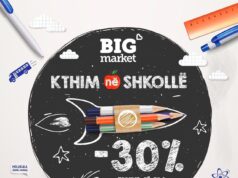 Kthimi i fëmijëve në shkollë, Big Market Kavaja ofron 30% zbritje për të gjitha artikujt shkollorë