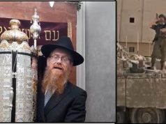 I hipur mbi tank, Kryerabini i Shqipërisë i bie shofarit në Gaza për ushtarët izraelitë